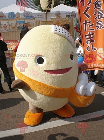 SPOTSOUND Giant Egg Plush Toy - Red Broccoli Mascot with Egg-Filled Pouch | Cute Stuffed Animal for Easter Gifts, Kids Room Decor & Photo Props