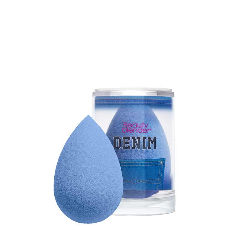 Beautyblender Denim Limited Edition Makeup Sponge - Flawless Foundation & Concealer Application for Professional Makeup Looks at Home or On-the-Go