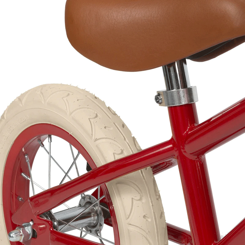 BANWOOD Red First Go Balance Bike for Kids - Toddler Training Bike with No Pedals - Perfect for Learning to Ride, Outdoor Play & Backyard Fun