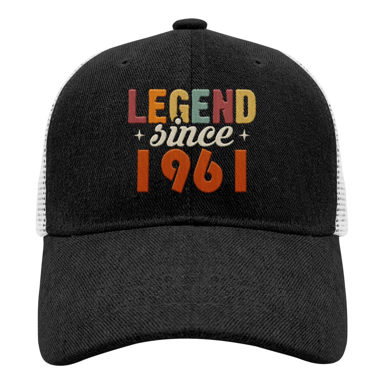 Zoman Baseball Cap for Men - Legend Since 1961, Fashionable Nylon Mesh Snapback with Embroidery - Perfect Birthday Gift for Dad, Casual Wear & Outdoor Activities