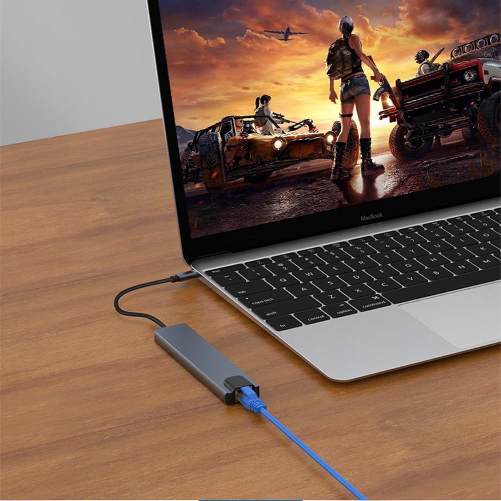 MRNHA 10-in-1 USB C Docking Station with 100W PD Charging, HDMI 4K, USB 3.0 Hub, Ethernet Port - Perfect for MacBook Pro/Air, Dell XPS, HP Laptops & Home Office Setup