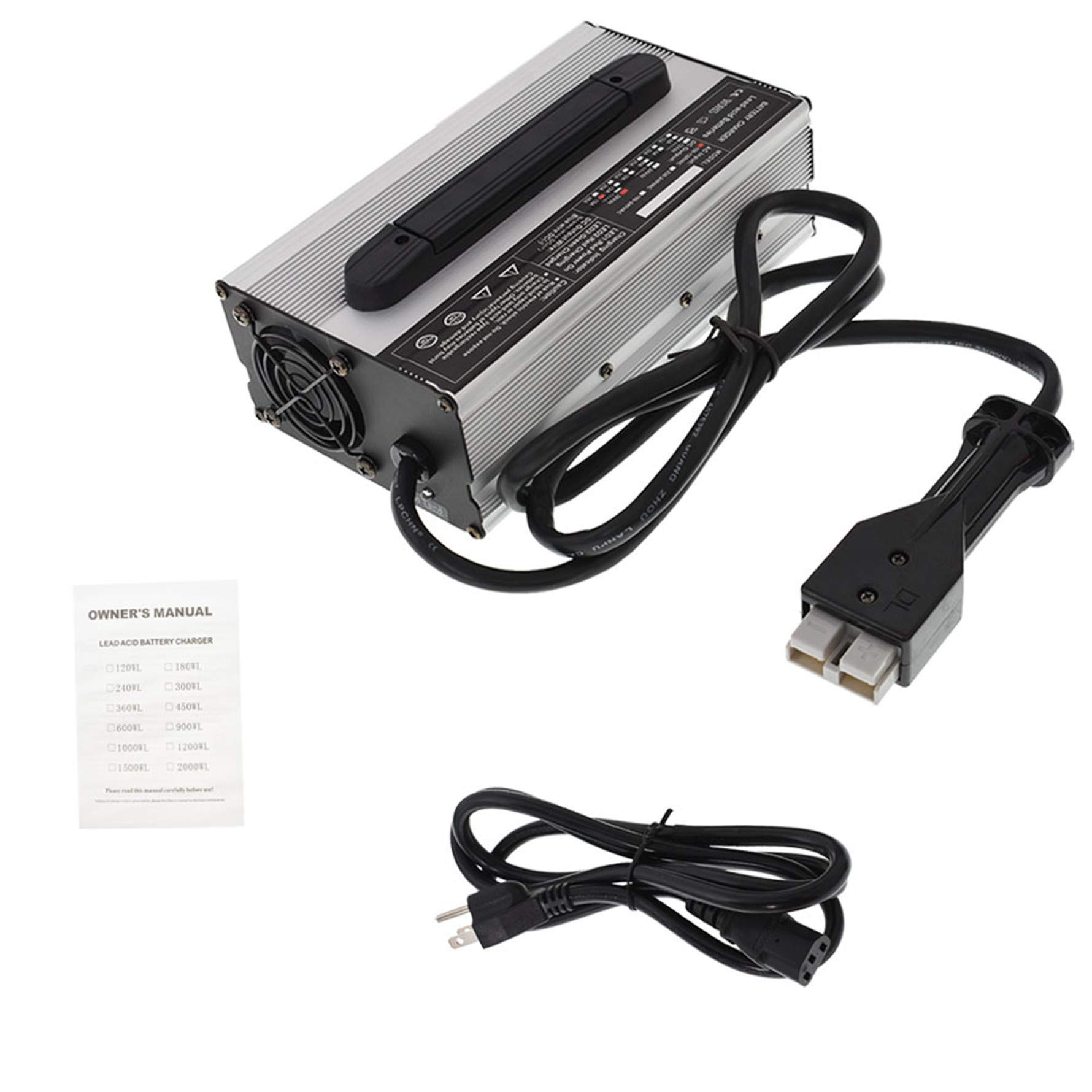 36V 15AMP SB50 Plug Golf Cart Battery Charger with Handle - Replacement for EZGO Marathon Golf Carts | Fast Charging for Golf Carts, Electric Vehicles & Mobility Scooters | Outdoor, Camping & RV Use
