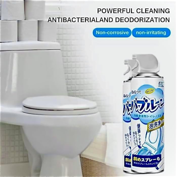 ADRAMA® Multi-Purpose Toilet Cleaner - Fast Acting Foaming Spray for Bidet Nozzles & Toilet Bowls | Eliminates Stains & Odors | Perfect for Bathroom, RV & Travel Use
