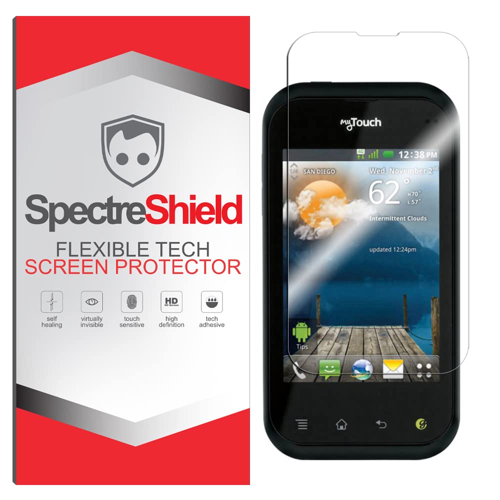 Spectre Shield Screen Protector for LG MyTouch Q - Case Friendly, Flexible TPU Film with Full Coverage - Clear HD Protection for Everyday Use & Travel
