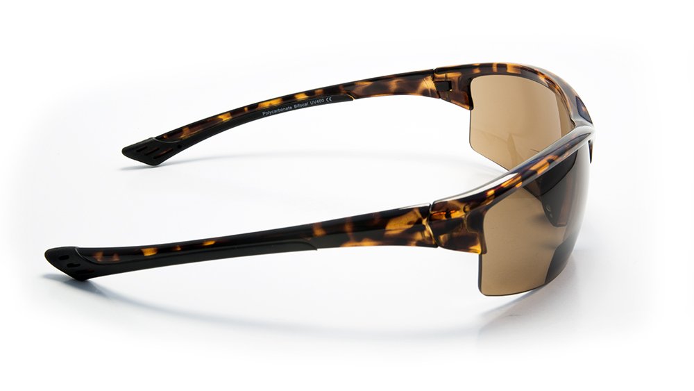 Lightweight Bifocal Wraparound Sports Sunglasses with Reading Glasses - Perfect for Running, Cycling, Fishing & Outdoor Activities