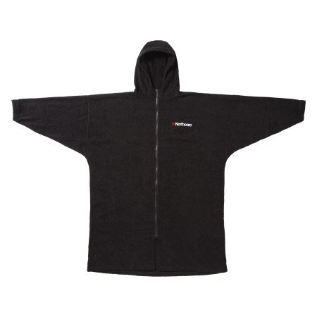 Northcore Beach Basha Pro 4 Season Changing Robe - Blue Thermal Insulated Hooded Poncho with Breathable Warm Layers | Perfect for Surfing, Camping & Outdoor Activities