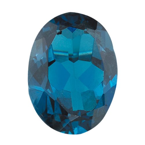 Natural Oval London Blue Topaz AAA Loose Gemstone 6x4mm to 25x18mm for Jewelry Making, Engagement Rings & DIY Crafts