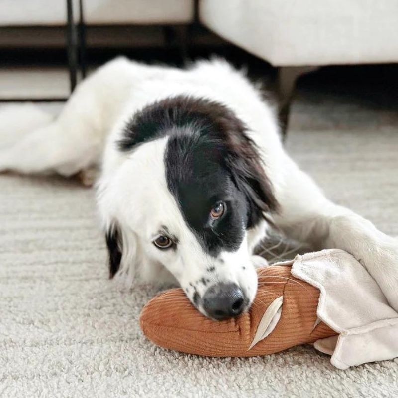 Lambwolf Collective Baguette Enrichment Toy for Dogs - Chew Toy for Small & Medium Dogs, Interactive Treat Dispenser for Puppy Teething & Anxiety Relief - Perfect for Indoor Play & Training Sessions