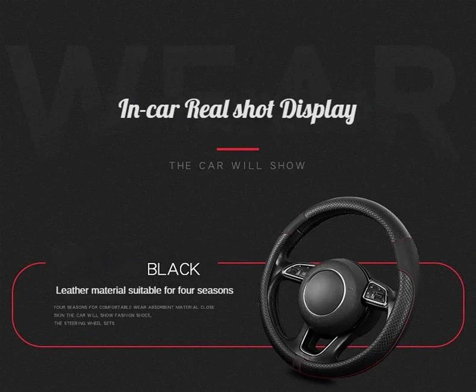 Premium Car Steering Wheel Cover - All-Season, Sweat-Absorbent & Comfortable (Blue) | Ideal for Daily Commute, Road Trips & Hot Weather Driving