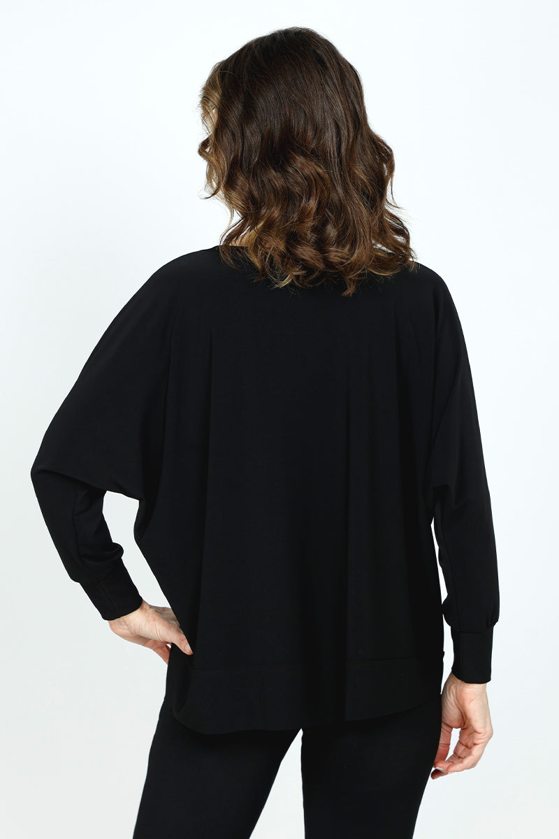 Sympli Women's Trim Boxy Top - Relaxed Fit Casual Blouse for Everyday Wear | Perfect for Work, Weekend & Layering