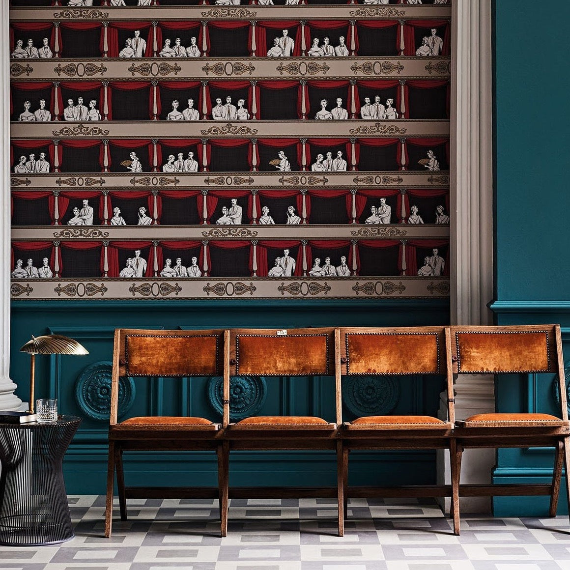 Teatro Wallpaper - Premium Peel and Stick Wallpaper for Home Decor | Easy DIY Installation | Perfect for Living Rooms, Bedrooms & Offices
