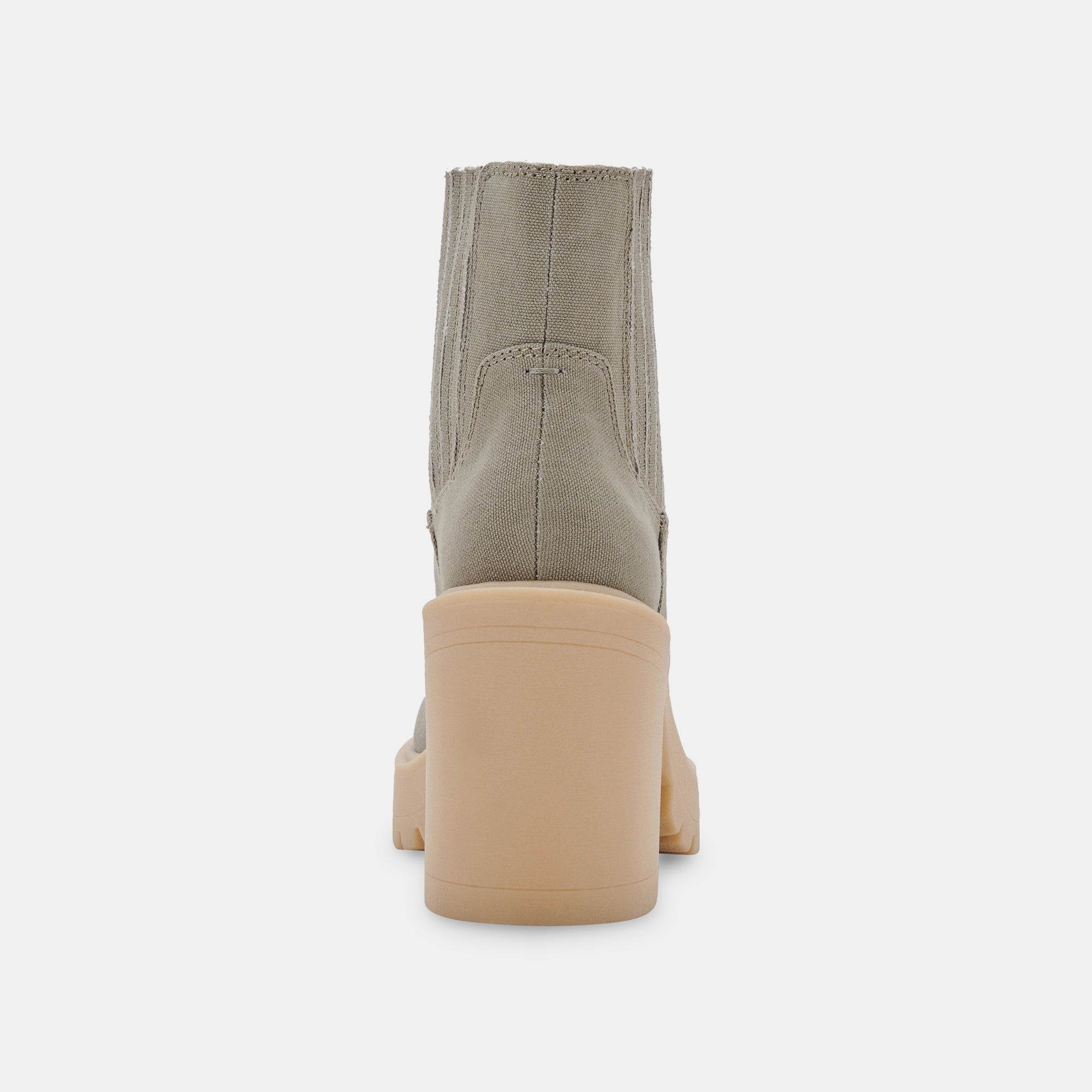 Re:vita Women's Sage Green Canvas Caster Booties - Comfortable Slip-On Shoes for Casual Wear, Work, and Outdoor Activities