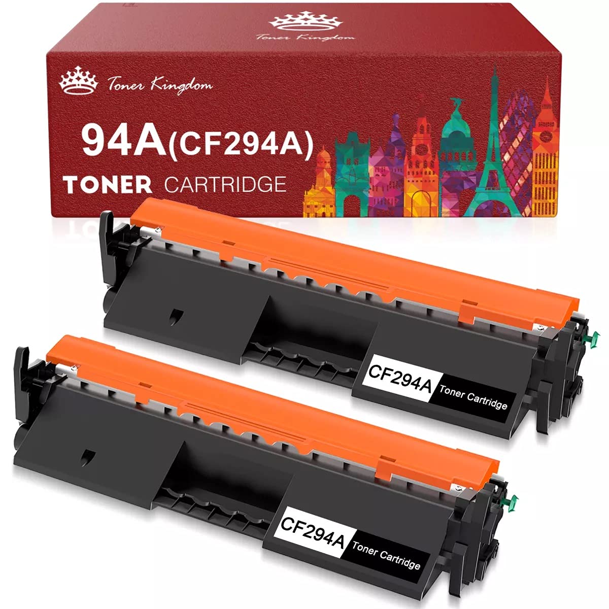 HP 94A CF294A Compatible Toner Cartridge (2-Pack, Black) - Replacement for HP M118dw/M148dw/M148fdw/M149fdw Printers | High-Yield Printing for Office & Home Use