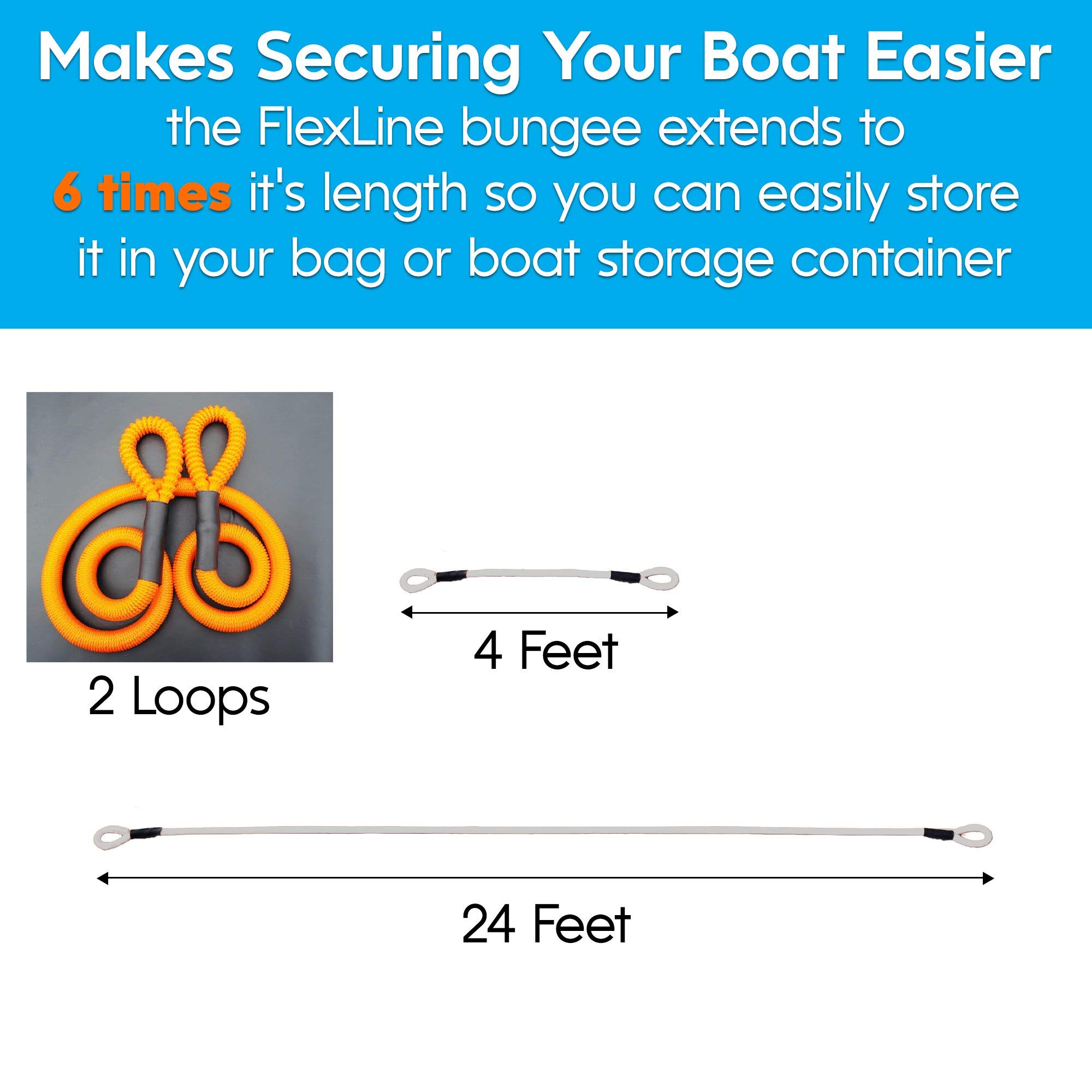 Premium Marine Dock Line & Boat Anchor Rope - Heavy Duty Nylon Boat Accessories for Docking, Mooring & Anchoring (4-24ft) - Ideal for Sailboats, Yachts & Fishing Boats