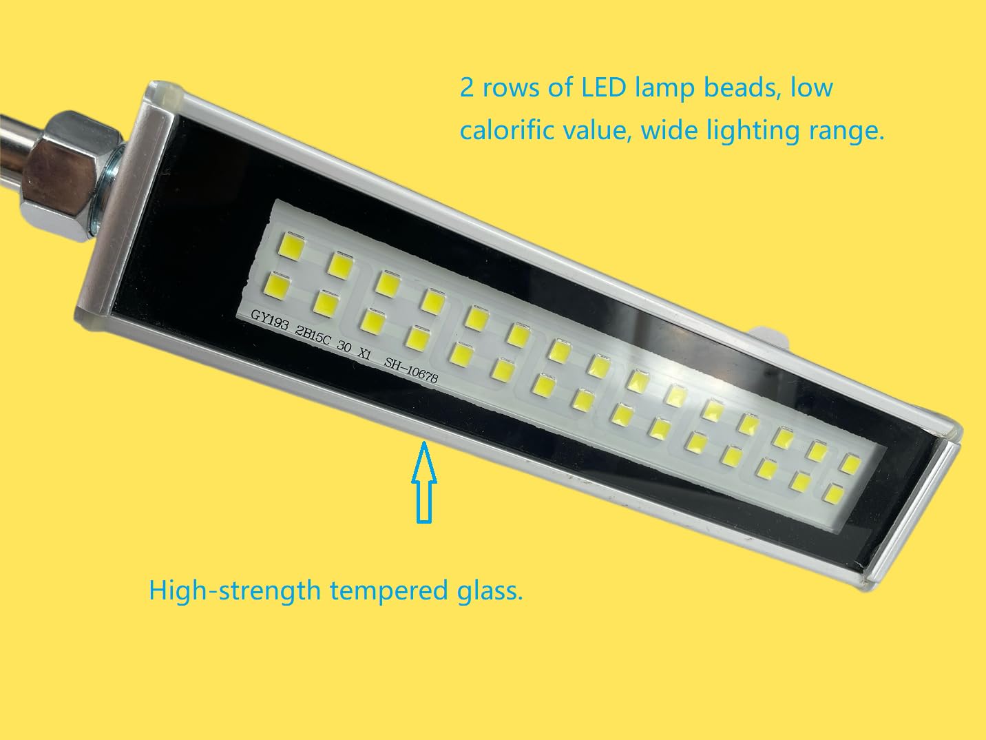 8 Inch Explosion Proof LED Work Light - 24V Waterproof Machine Tube Lighting for CNC, Drilling, Lathe & Milling - Durable Industrial Shop Lamp for Harsh Environments (8