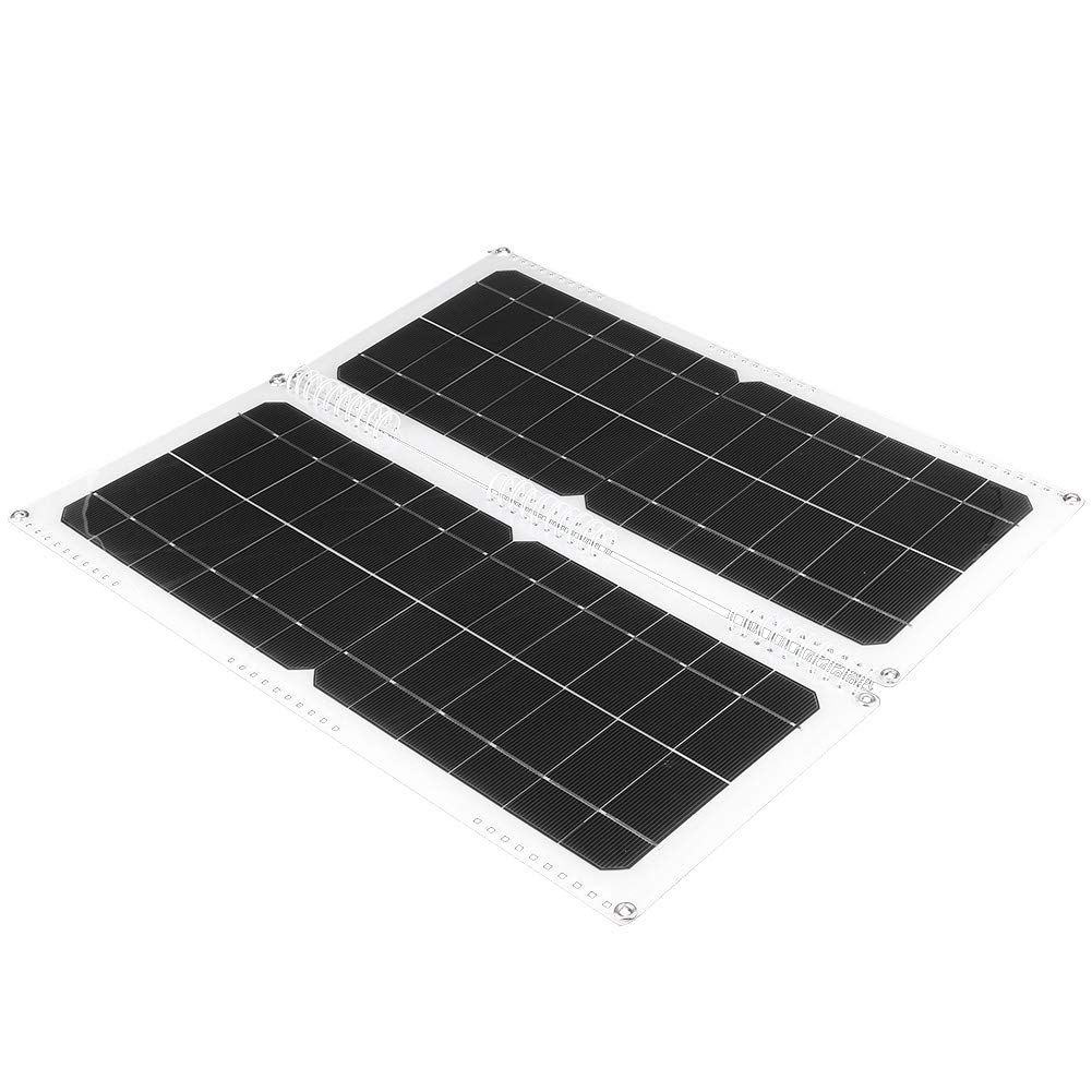 20W Solar Panel Charger - Portable Waterproof Solar Charger for Camping, Hiking, RV & Outdoor Activities - Fast Charging Power Bank for Phones, Tablets & USB Devices