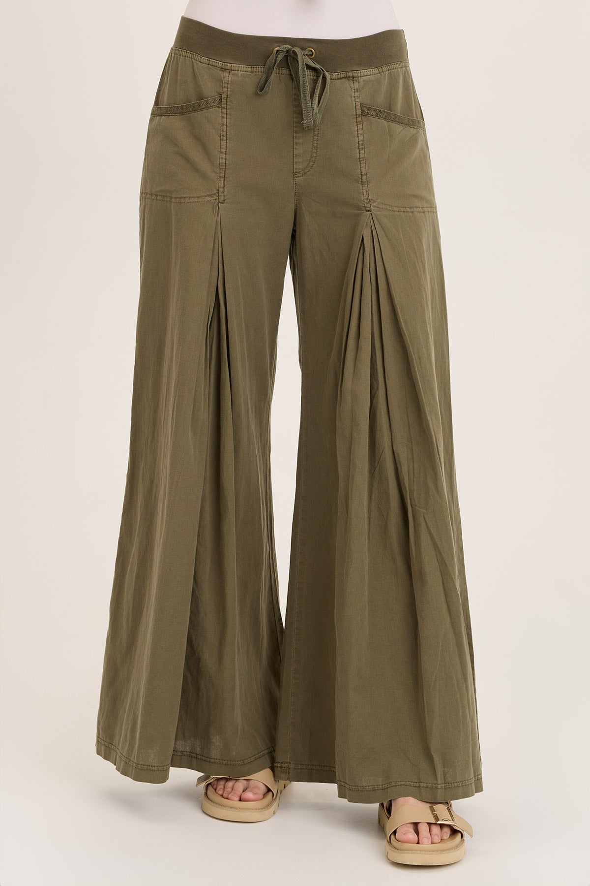 Zorba Linen Ultra Wide Leg Pants for Women - Breathable High Waisted Palazzo Pants for Summer, Beach, Yoga & Lounge Wear