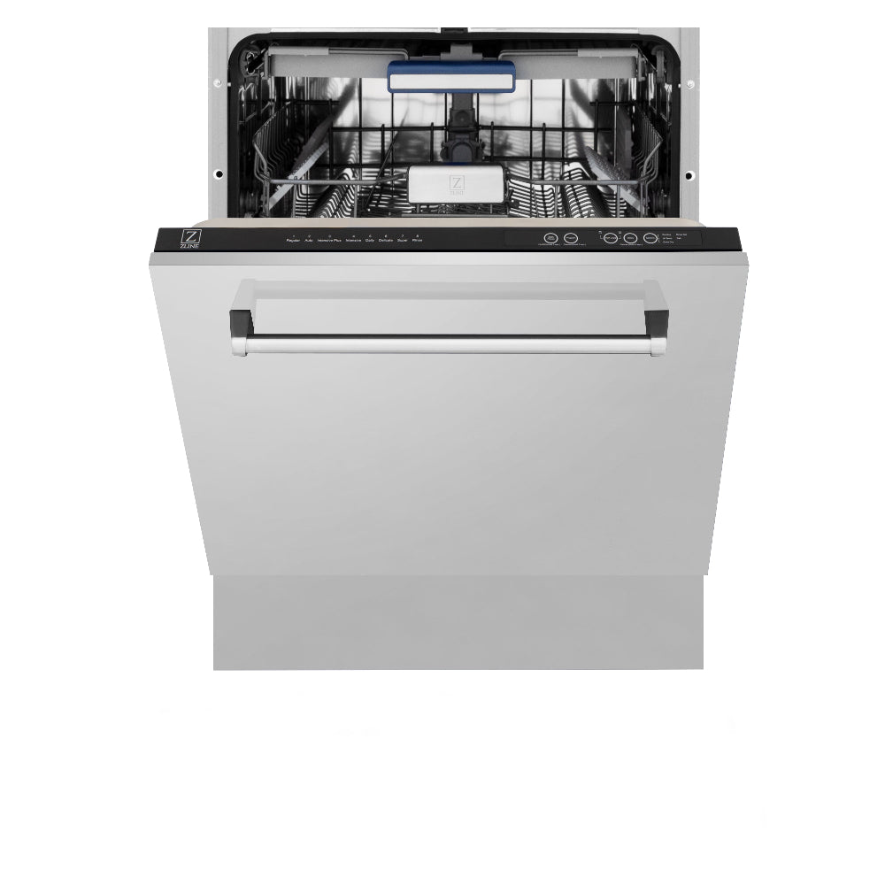 ZLINE 48-Inch Stainless Steel Dual Fuel Range with Range Hood, Microwave Drawer, Dishwasher & Beverage Fridge - Complete Kitchen Package (6KPR RARH48 MWDWV RBV) - Perfect for Modern Homes & Gourmet Cooking