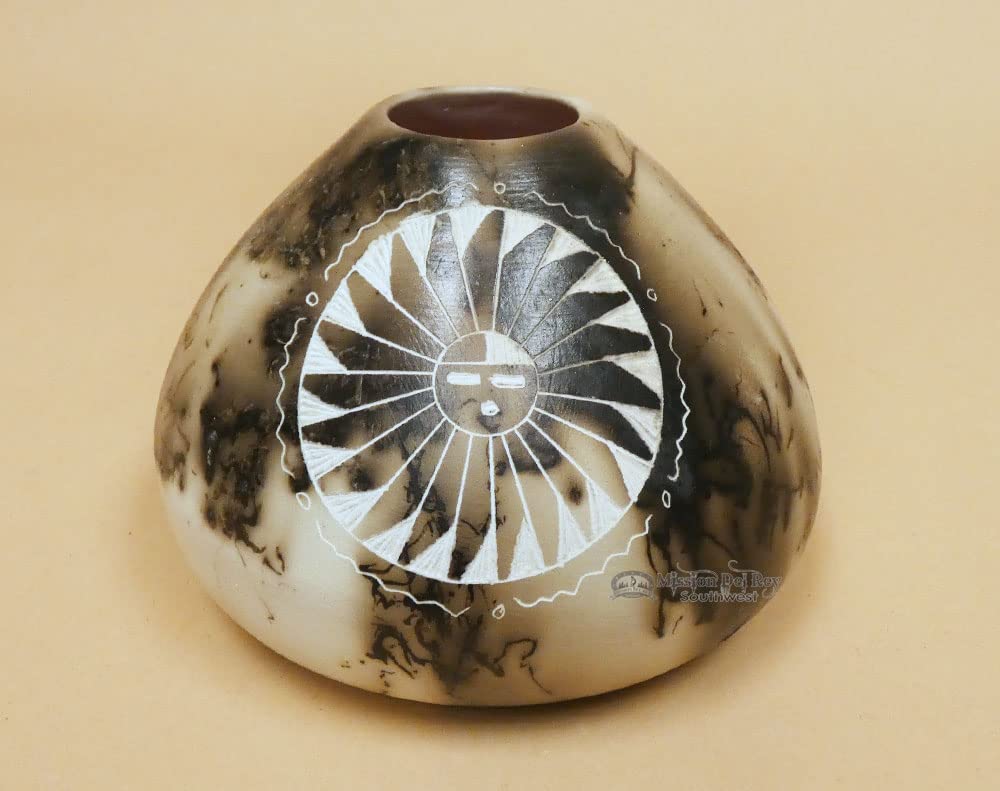 Authentic Navajo Indian Horse Hair Vase 6