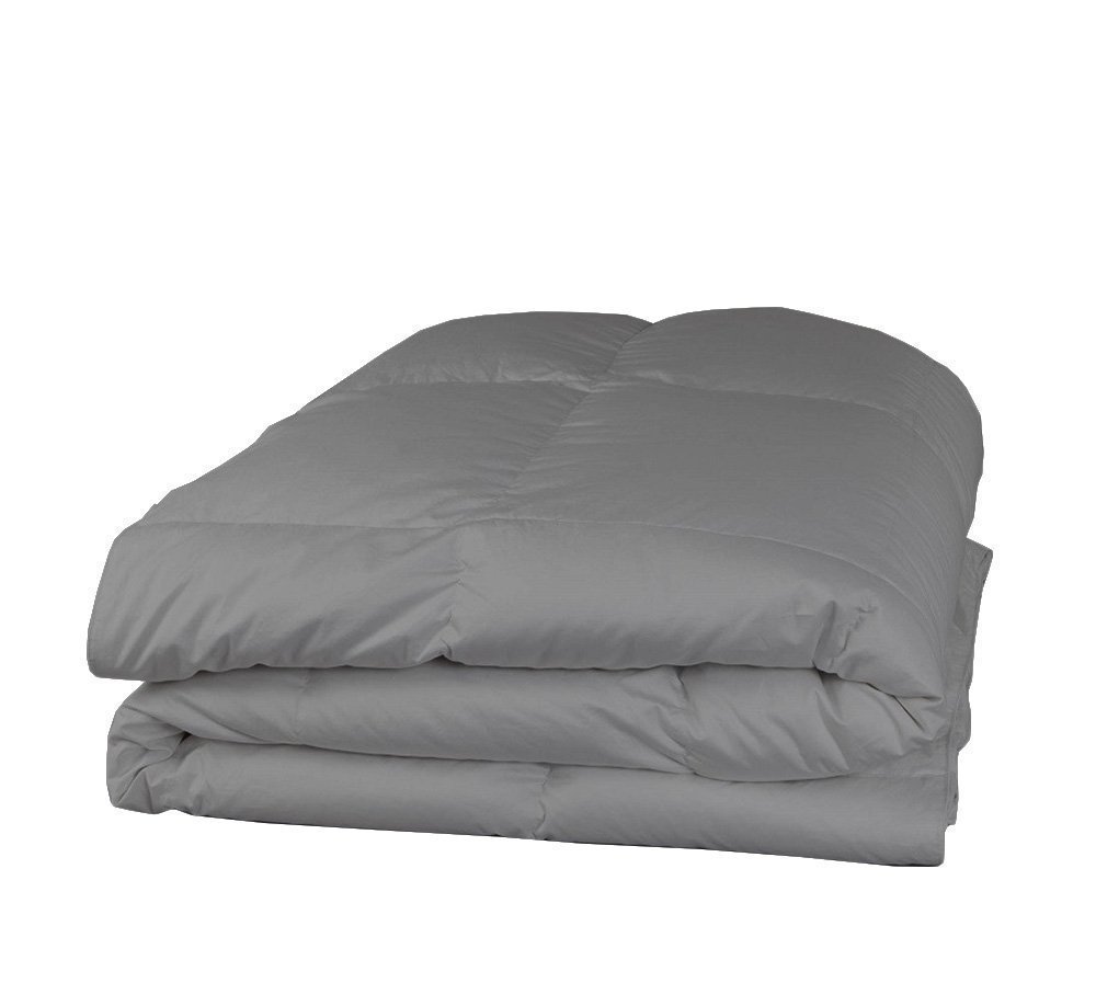 Luxury 1200 Thread Count 200 GSM Egyptian Cotton Comforter & Sheet Set - Twin XL Size in Elephant Gray/Dark Gray | Ultra Soft Bedding for Hotels, Dorms & Master Bedrooms | by PARADISEHOUSE