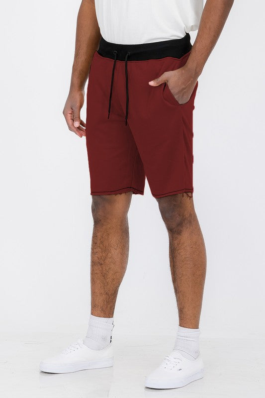 Raw Cut Sweat Shorts for Men & Women - Comfortable Gym Workout Shorts with Breathable Fabric - Perfect for Running, Yoga, and Casual Wear
