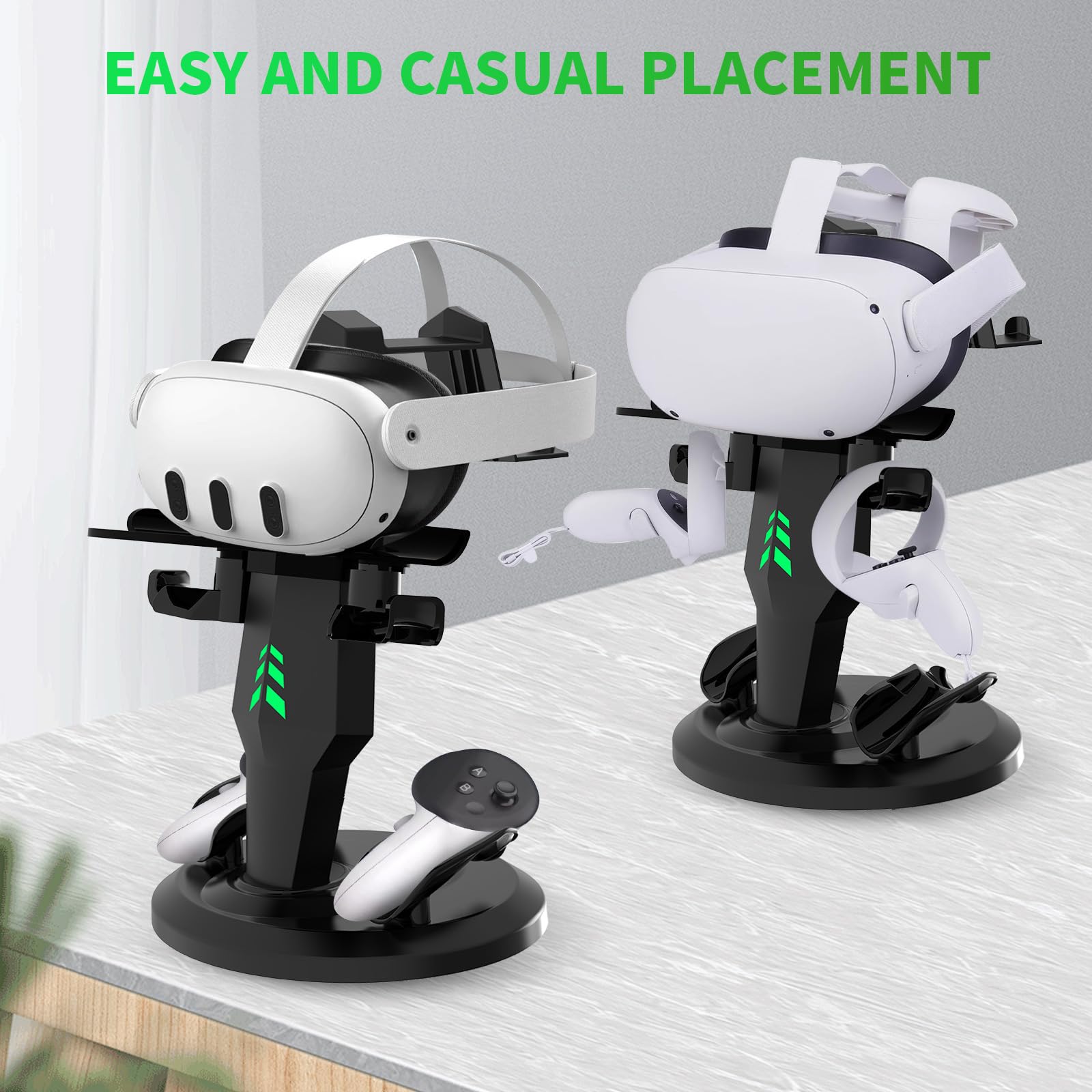 G-STORY Fast Charging Dock for Meta Quest 3/2/Pro VR Headset Controllers - LED Indicator Charging Station with 2 USB Ports | Perfect for Gaming, VR Training & Entertainment Setup