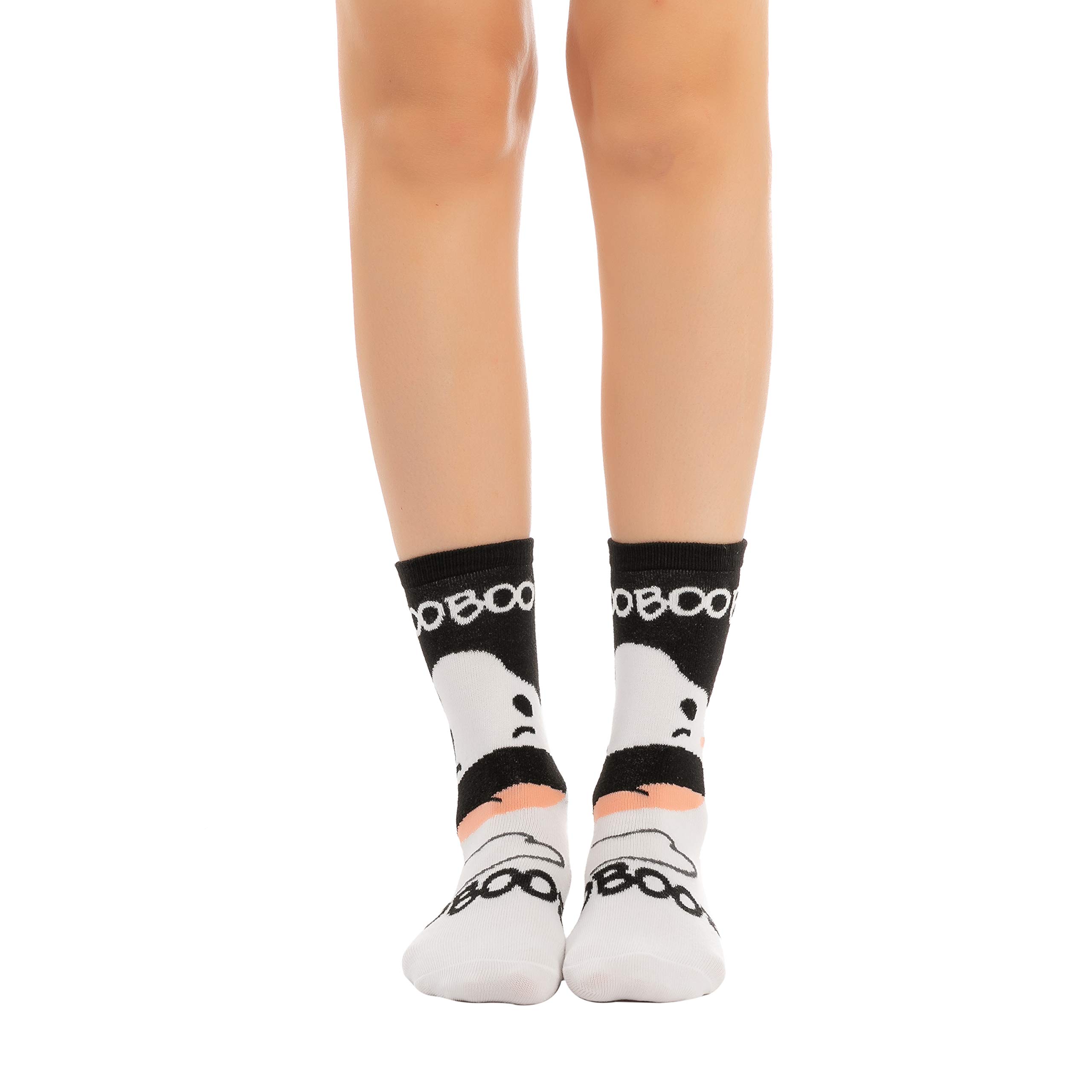 JOYIN 6 Pairs Halloween Fuzzy Socks - Cozy Pumpkin & Spooky Design Warm Fall Socks for Women & Men | Perfect for Trick-or-Treating, Costume Parties & Autumn Comfort