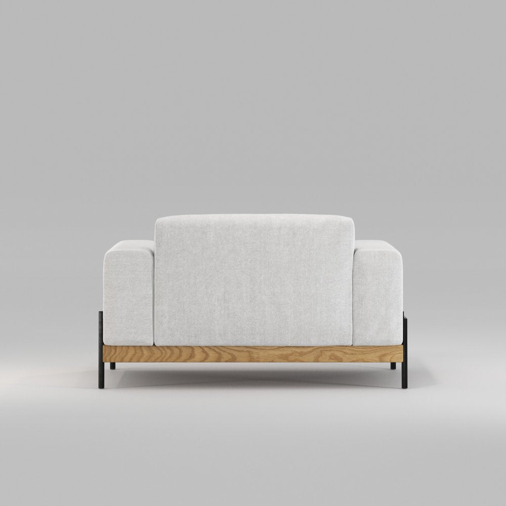 Modern BOWIE Single Seater Sofa - Compact & Comfortable Living Room Chair for Small Spaces, Apartments, and Cozy Home Decor