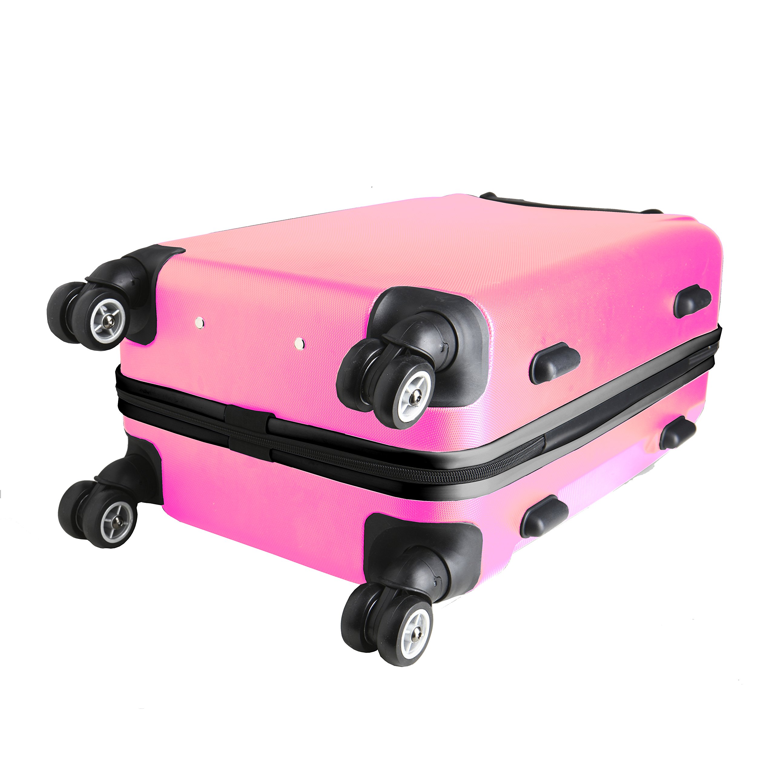 San Jose Sharks NHL Official Carry-On Hard Spinner Luggage - Pink | Durable Travel Suitcase for Hockey Fans, Airplane & Weekend Trips