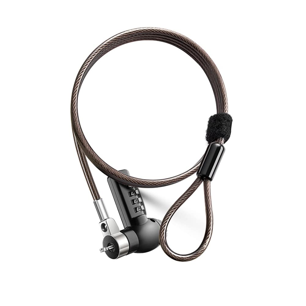 Universal Laptop Cable Lock with Combination - Secure HP, Samsung, DELL & More for Office, School, and Travel Use
