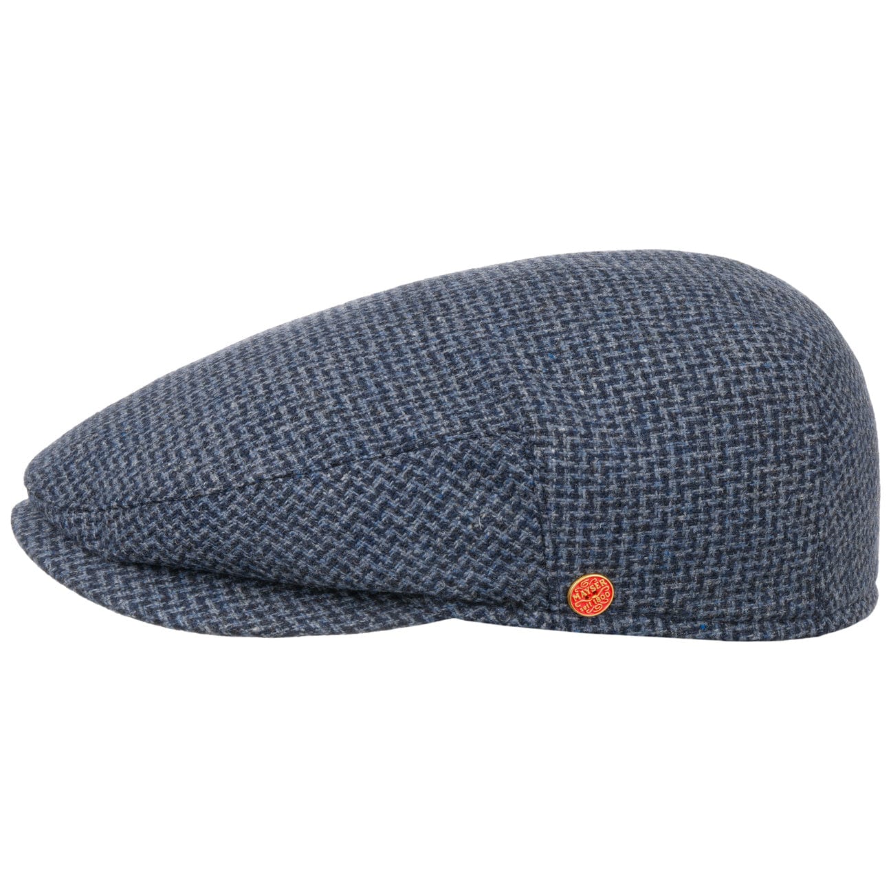 Stylish Merlino Zigzag Flat Cap with Ear Flaps by Mayser - Warm Winter Hat for Men & Women - Perfect for Outdoor Activities, Skiing, and Cold Weather Fashion