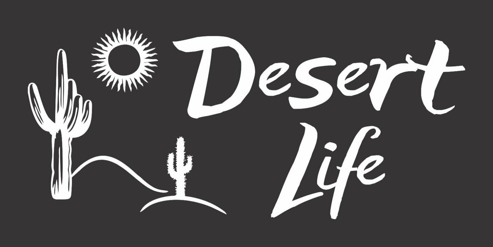 Cactus Car Sticker - 8x3.5 Inch Vinyl Decal for Truck, Window & Bumper - Desert Life Decor - Perfect for Road Trips & Outdoor Adventures