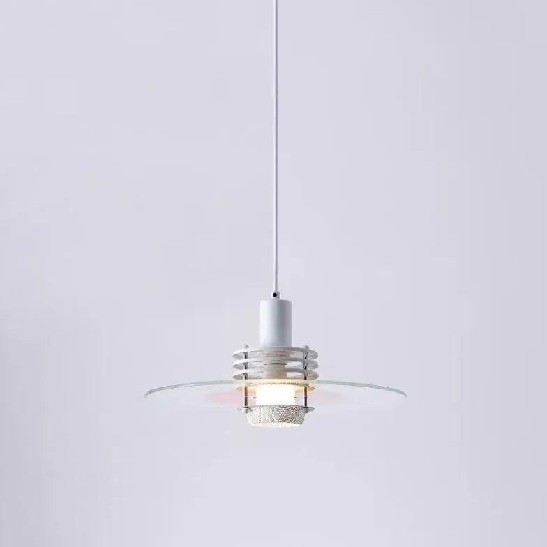 Modern Round Transparent Glass Pendant Light - Elegant Ceiling Lighting for Dining Room, Kitchen, Living Room & Bedroom