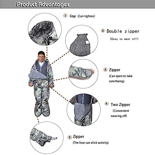 Ultralight Warm Adult Sleeping Bag for Winter Camping - Portable Indoor & Outdoor Use for Hiking, Backpacking, and Travel