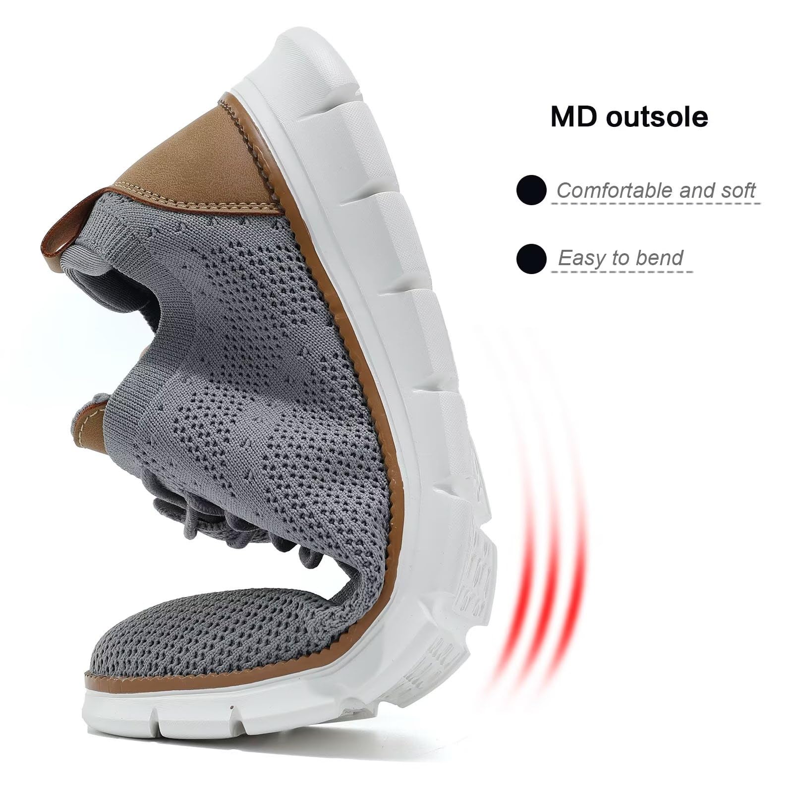 Men's Lightweight Oxford Lace-Up Dress Shoes - Comfortable Casual Walking Sneakers for Business, Office & Everyday Wear