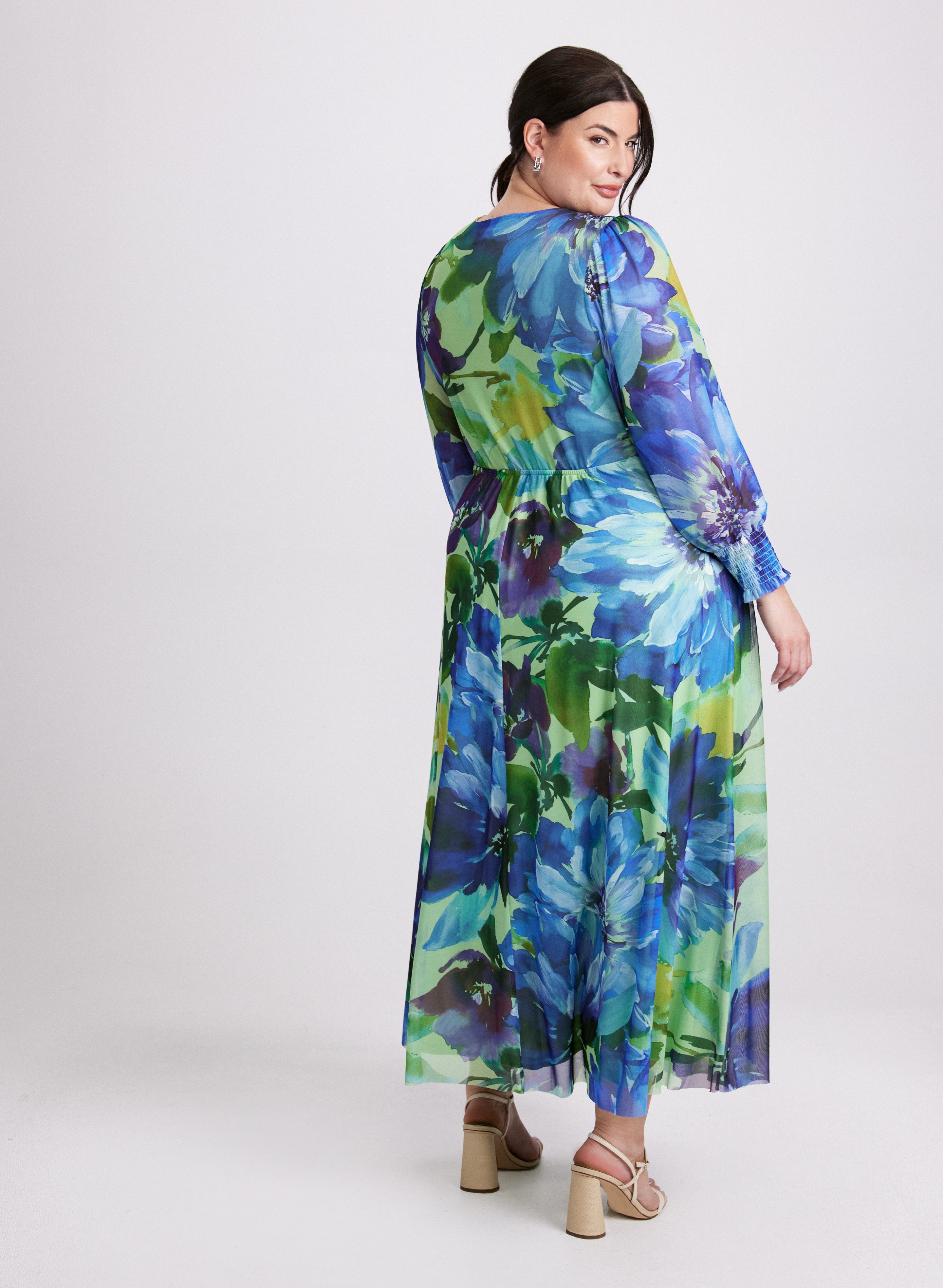 Elegant Floral Print Maxi Dress for Women - Summer Beach Party, Wedding Guest, Vacation Outfit