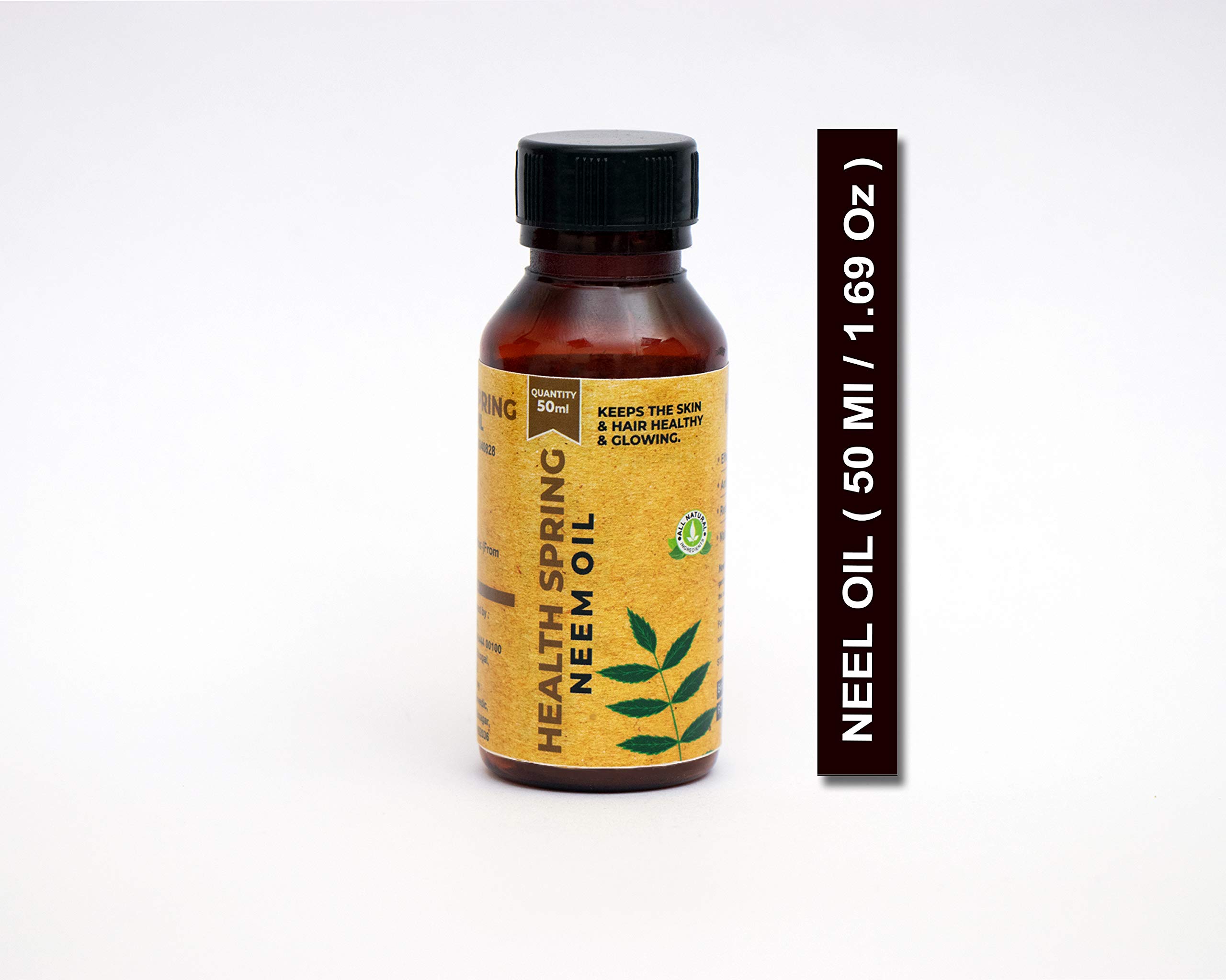 Organic Neem Oil for Skin & Hair Care - 100% Pure Cold Pressed, Natural Treatment for Acne, Dandruff & Plant Pests - Perfect for Home Gardening & DIY Beauty Remedies