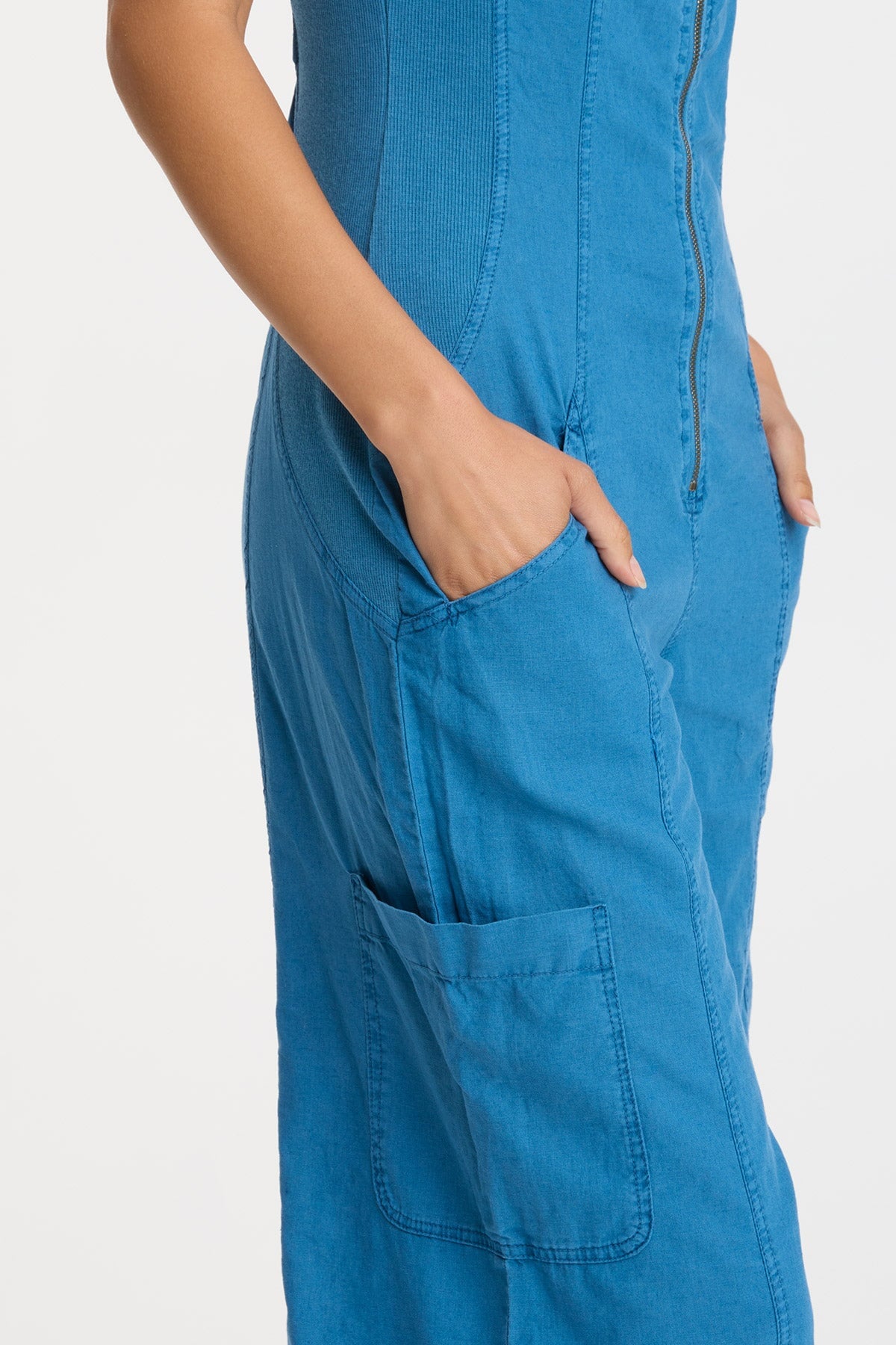 Linen Norris Jumpsuit for Women - Comfortable Summer Romper with Pockets | Perfect for Beach, Vacation, and Casual Outings