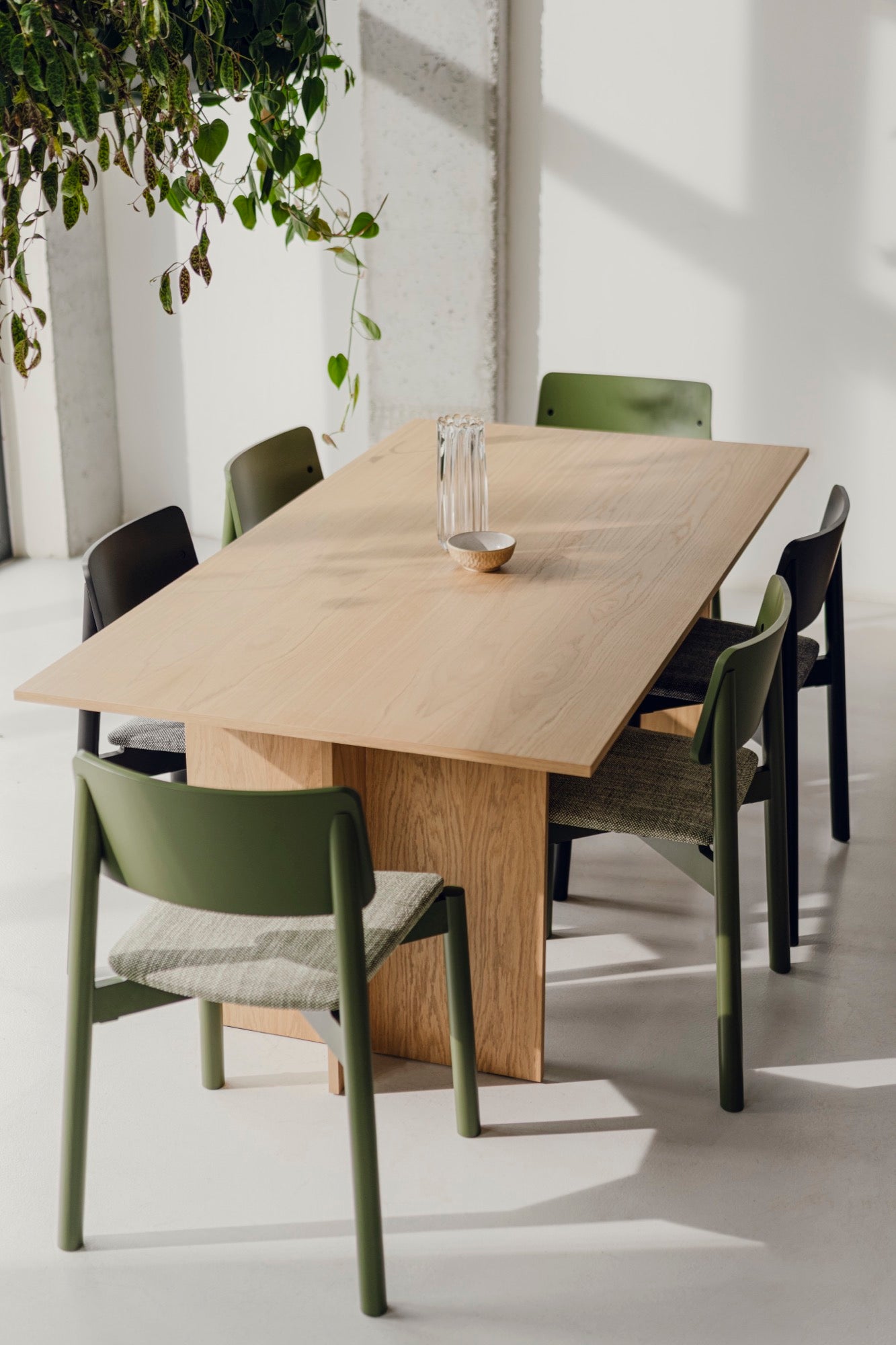 Premium WEM Oak Wood Dining Chair - Solid Hardwood Construction for Home, Kitchen, Restaurant & Office Use