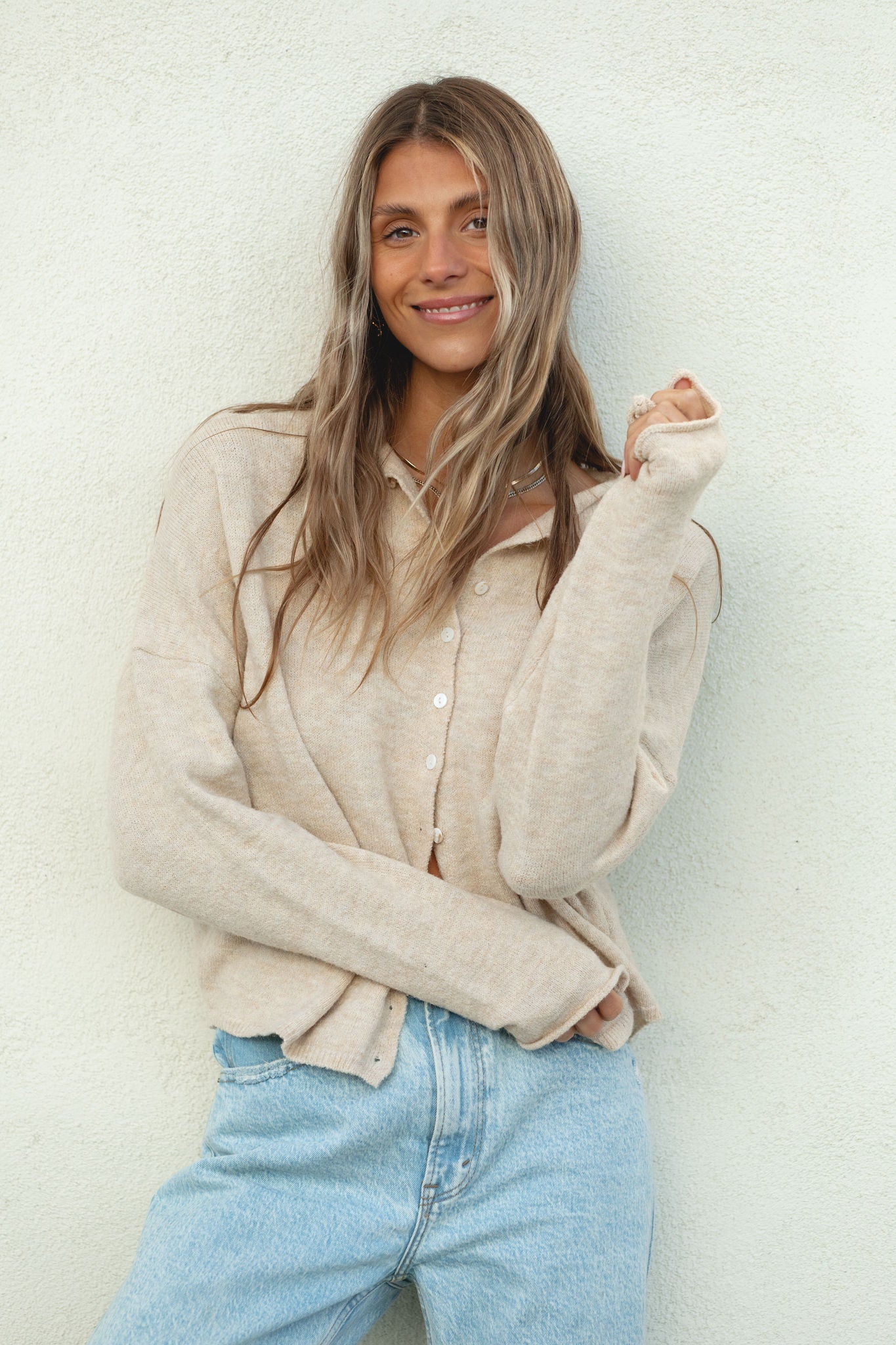 Free Falling Button Cardigan for Women - Soft & Stylish Open Front Knit Sweater | Perfect for Casual Outfits, Layering in Fall & Winter