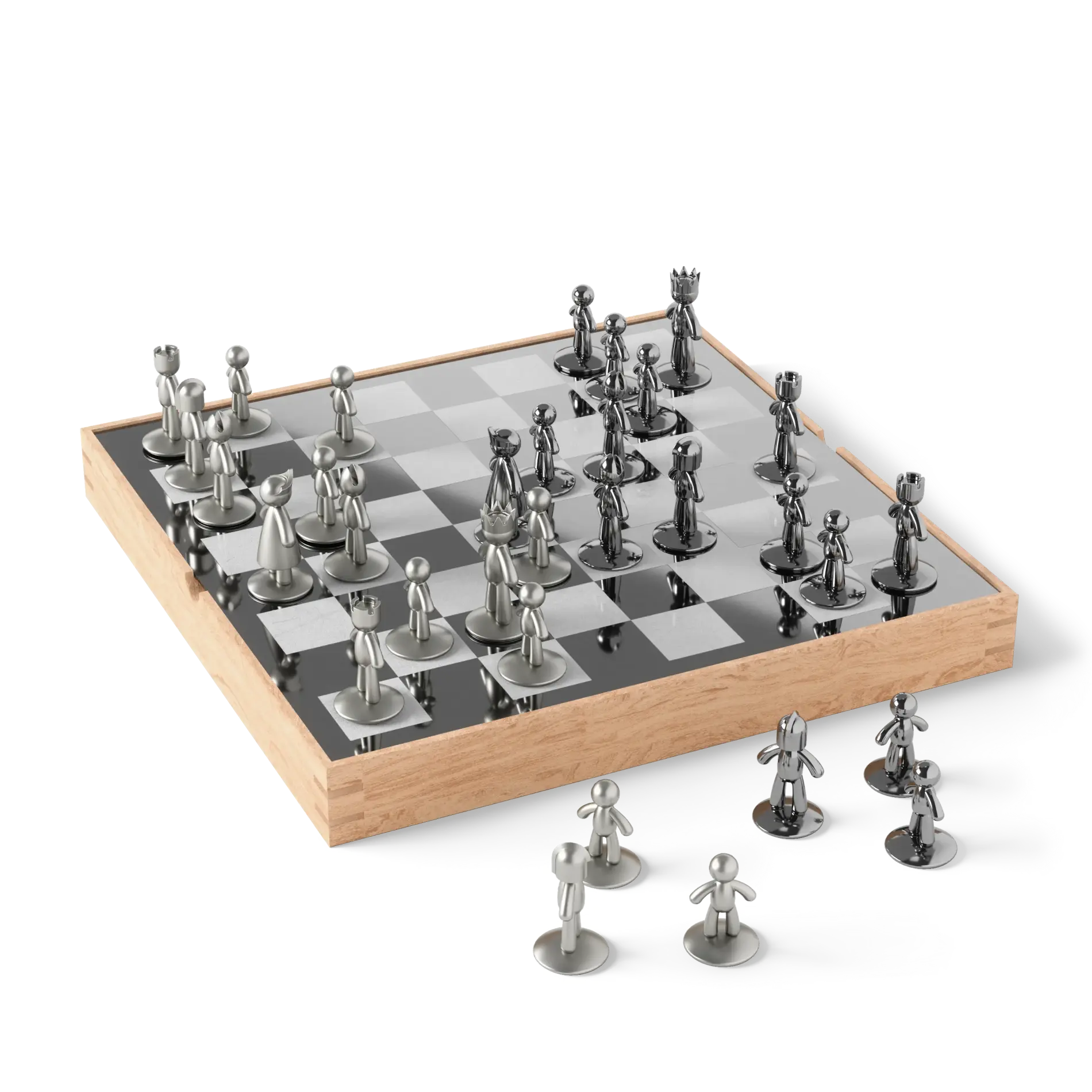 Buddy Chess Set - Premium Wooden Chess Board Game for Adults & Kids - Perfect for Family Game Nights, Office Decor, and Gifts