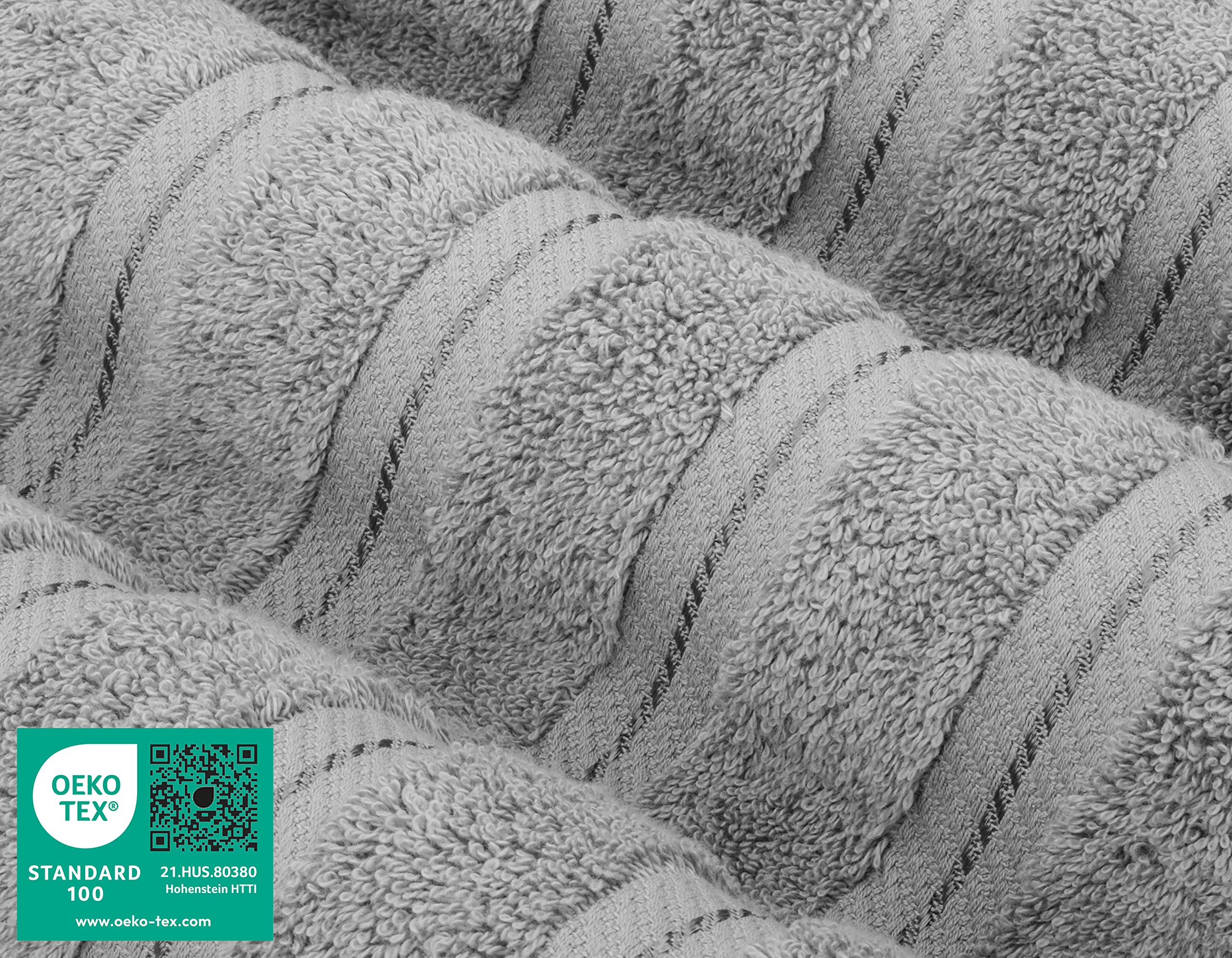 Premium 6-Piece Soft Linen Towel Set with 4 Bath & 4 Hand Towels - Ultra Absorbent Luxury Bathroom Towel Collection for Spa, Hotel & Home Use