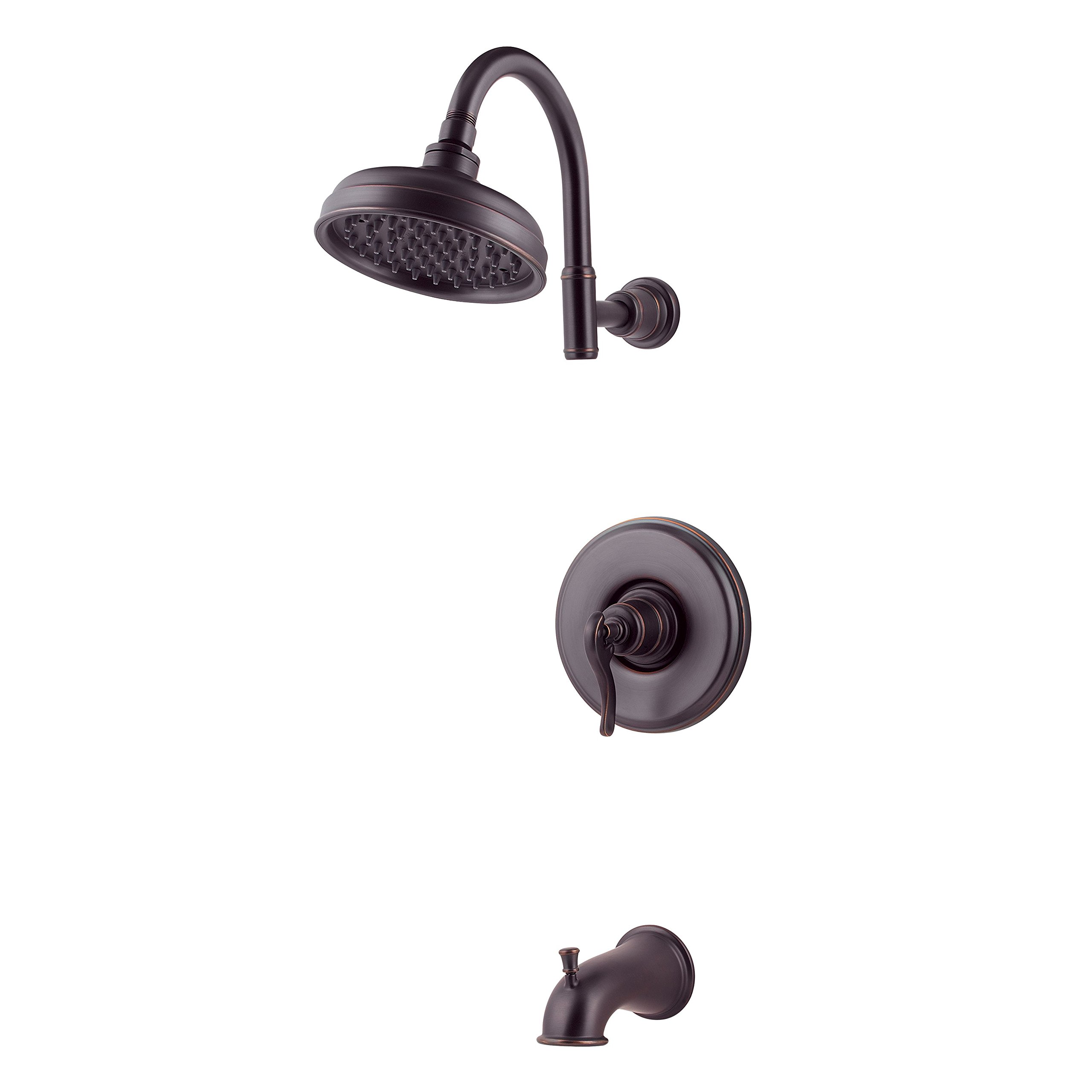 Pfister LG89-8YPY Ashfield 1.8 GPM Tub & Shower Trim Kit in Tuscan Bronze - Perfect for Bathroom Renovation & Modern Home Upgrade