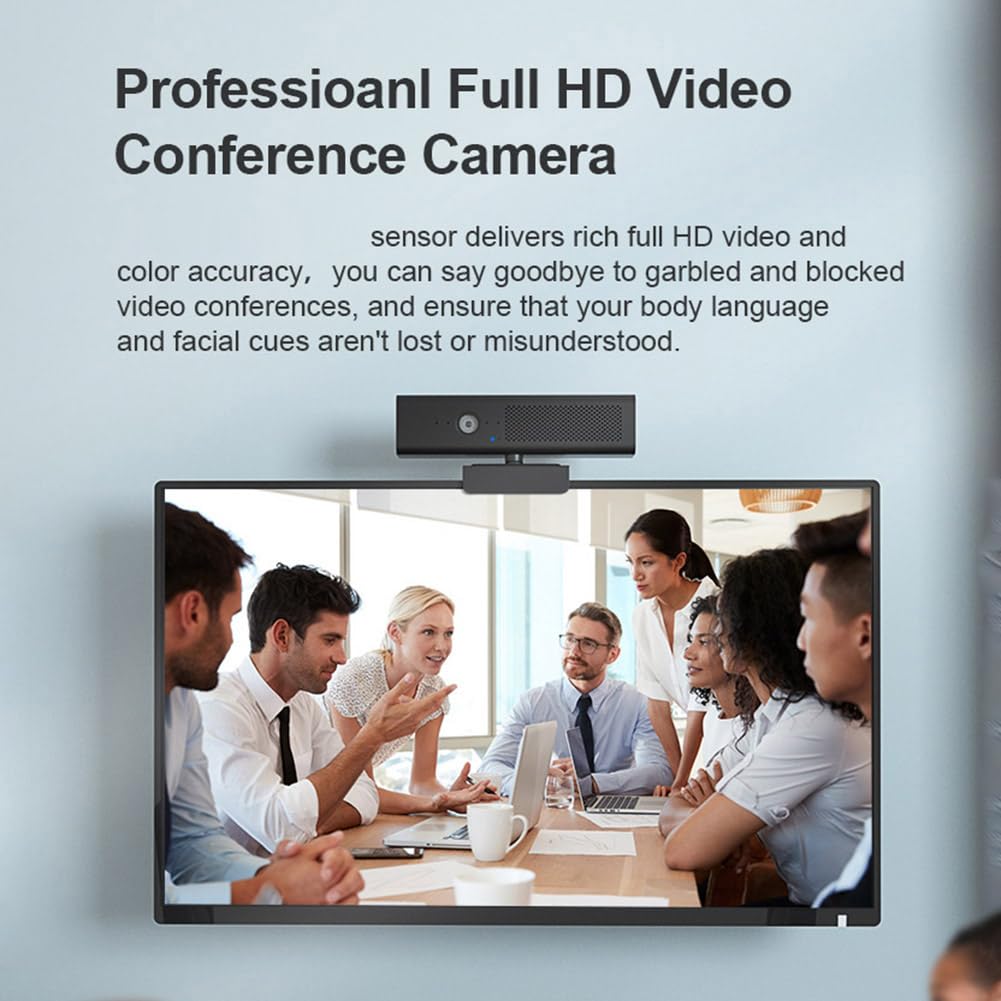 Rordigo 1080P USB Webcam with Built-in HiFi Microphone & Speaker - HD Web Camera for Video Conferencing, Online Classes, Streaming on PC & Laptop - Perfect for Zoom, Skype, Teams Meetings and Remote Work
