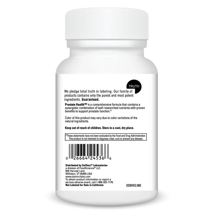 Davinci Labs Prostate Health Supplement for Men - Supports Urinary Function & Bladder Control - Natural Prostate Support for Active Lifestyle & Daily Wellness