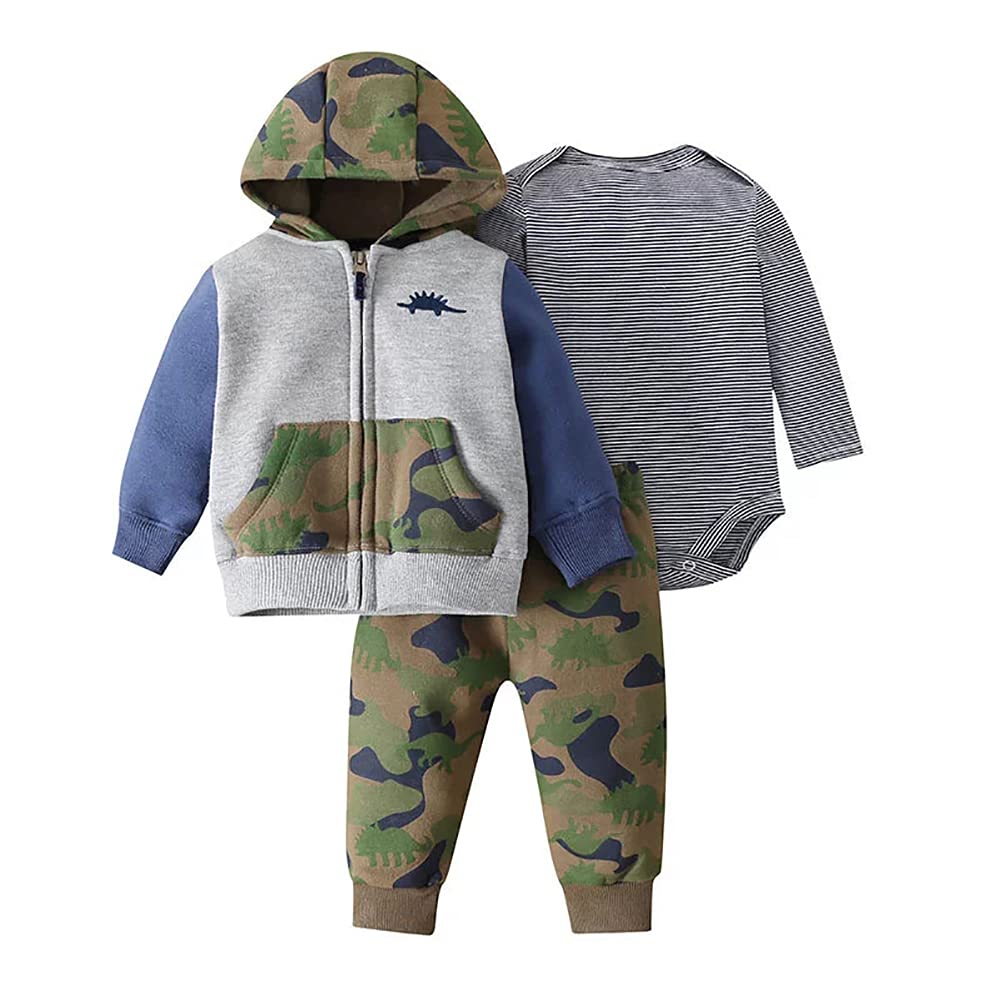 **Baby Winter Clothes Set - Warm Toddler Outfit for Boys & Girls | Cozy Romper, Coat & Pants for Fall & Winter | Perfect for Outdoor Play & Holiday Photos**