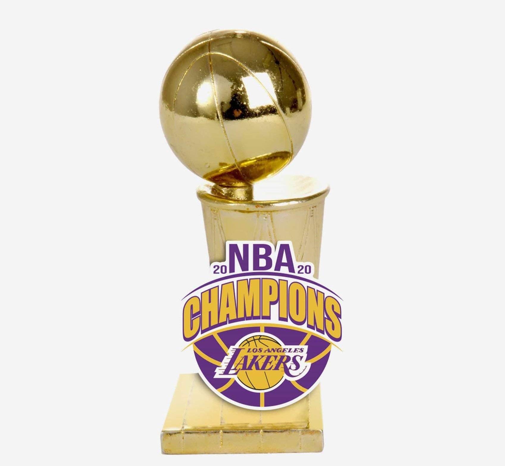 2020 NBA Champions Los Angeles Lakers Trophy Paperweight - Officially Licensed Collectible Gift for Basketball Fans - Perfect for Office Desk, Home Decor & Sports Memorabilia Display