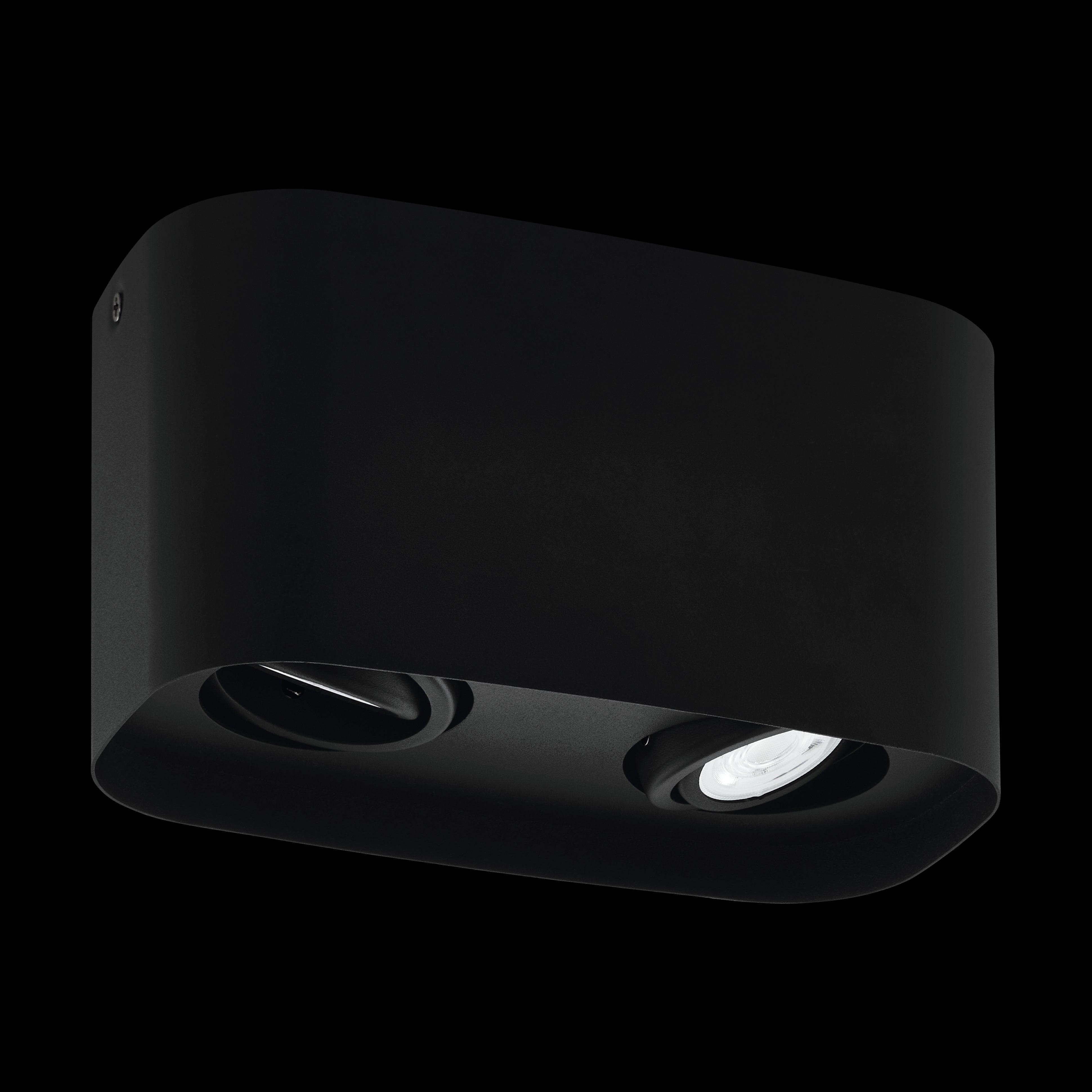Eglo Connect Caminales Z 2-Light Smart Square Black Flush Mount Ceiling Light - Modern Lighting for Bedroom, Living Room & Kitchen