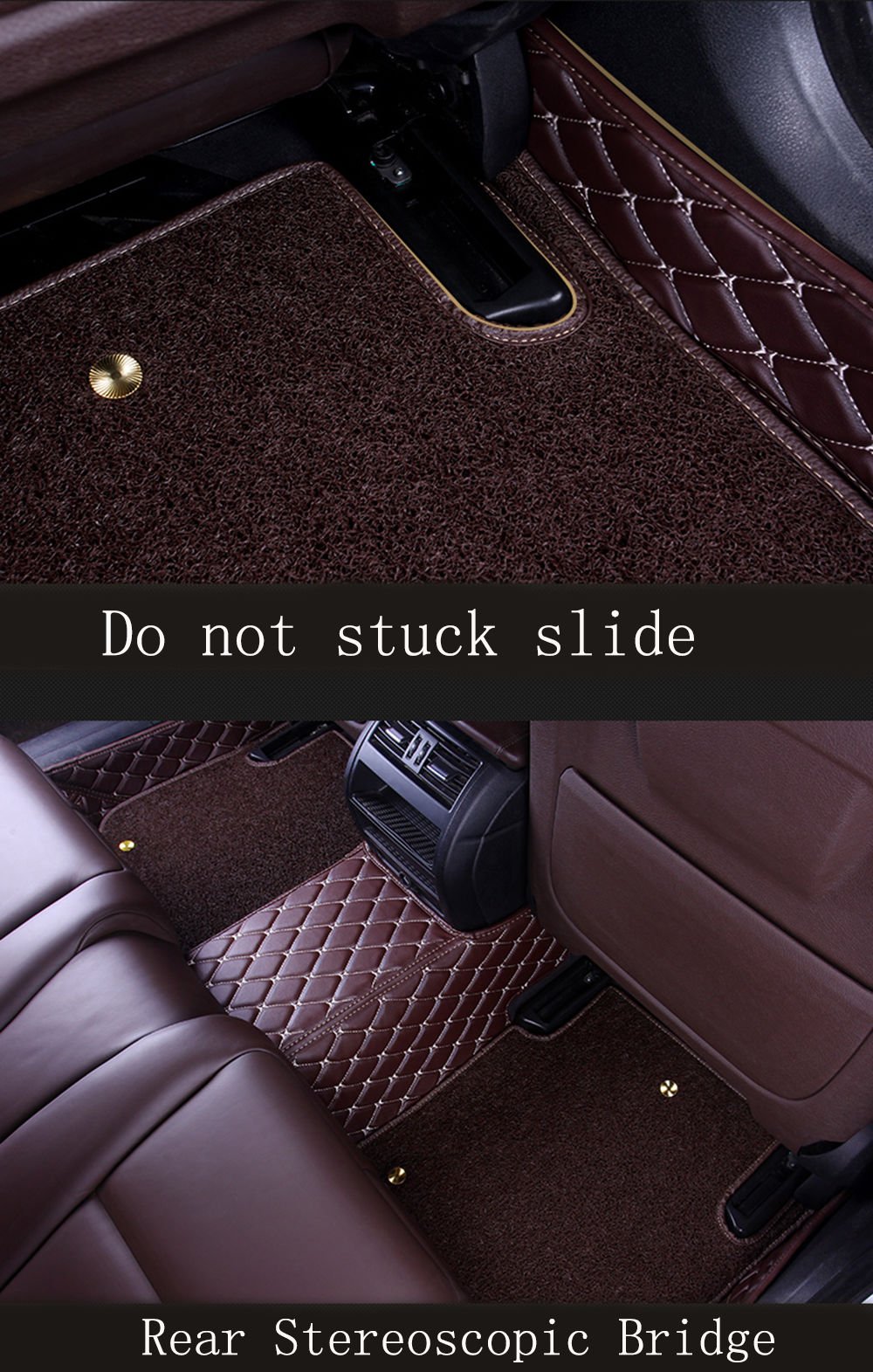 Premium Custom Car Floor Mats for Honda CRV 2012-2016 - Double Layer All Weather Floor Liners, Heavy Duty Full Coverage Floor Carpets (Coffee Brown) - Perfect for Daily Commute, Road Trips & Extreme Weather Protection