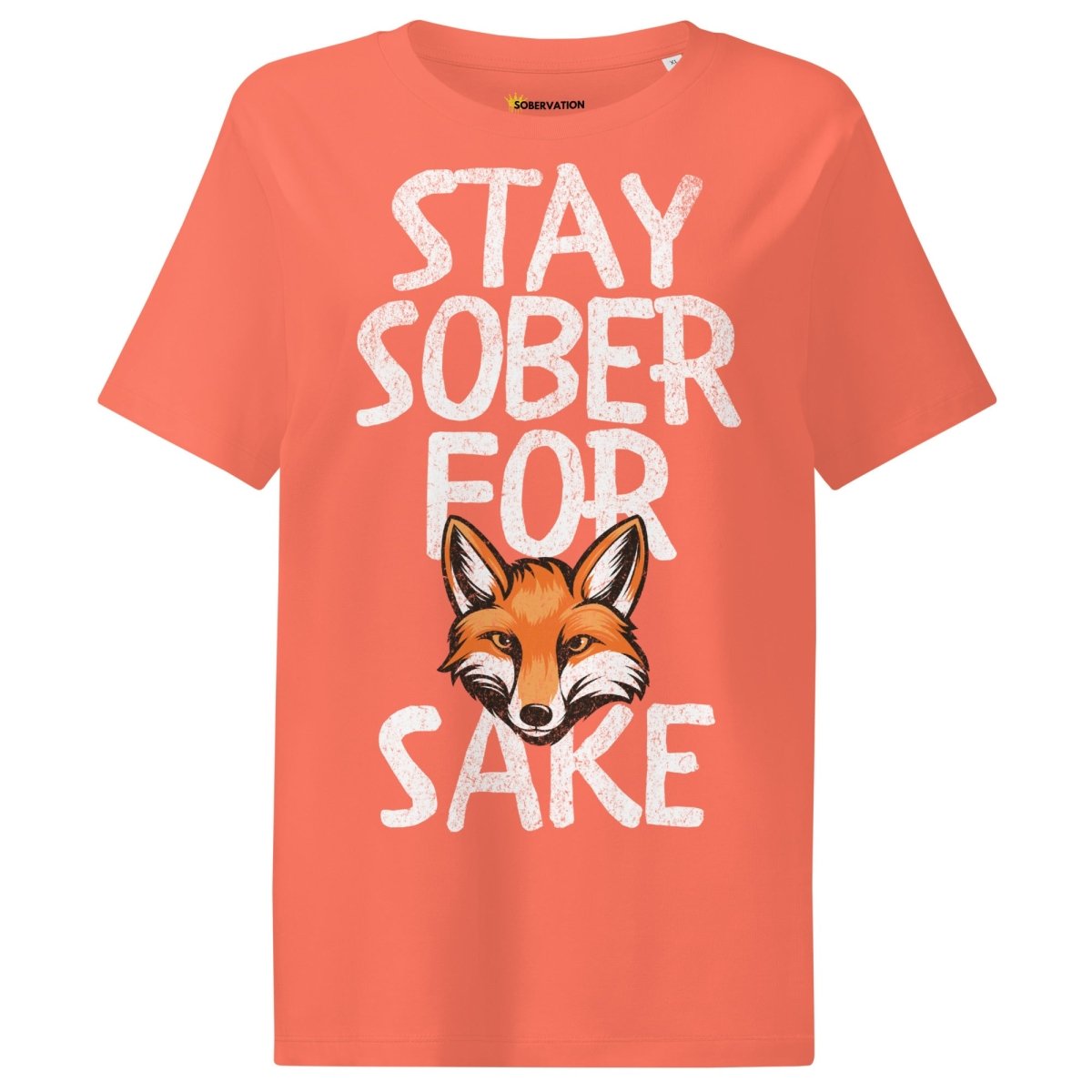 Stay Sober For Fox Sake - Women's Organic Cotton Ribbed T-Shirt | Casual Streetwear & Festival Outfit